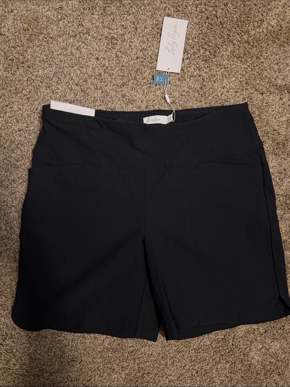 Lady Hagen Black Athletic pull on Shorts